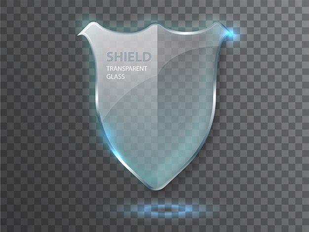 Protege o conceito de escudo de vidro de guarda.