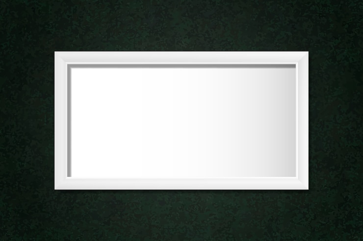 Vetor grátis quadro branco na parede.