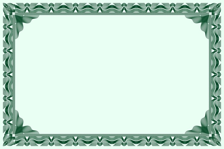 Vetor grátis quadro de decoração de diploma de divisor desenhado à mão