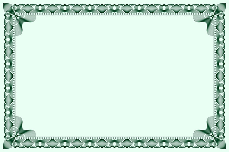 Vetor grátis quadro de decoração de diploma de divisor desenhado à mão