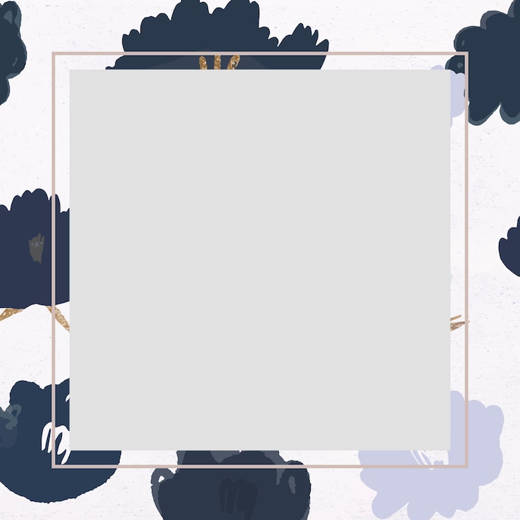 Vetor grátis quadro de flor azul desabrochando ilustração botânica