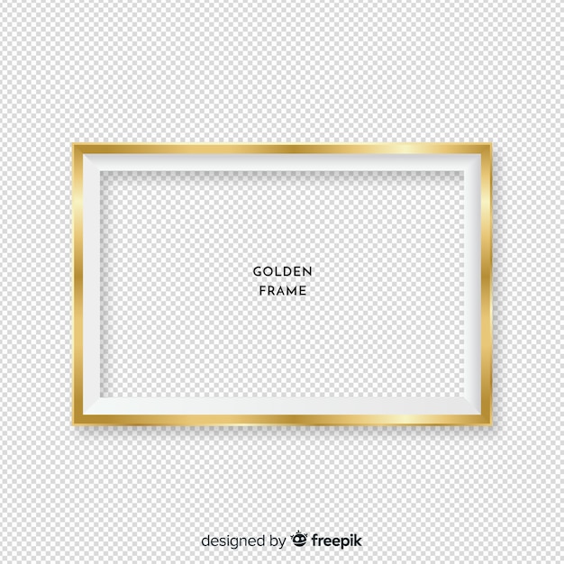 Quadro dourado realista