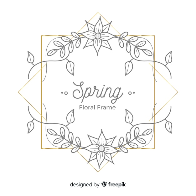 Quadro floral de primavera