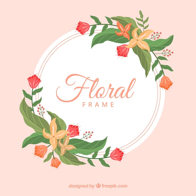 Quadro floral em estilo simples