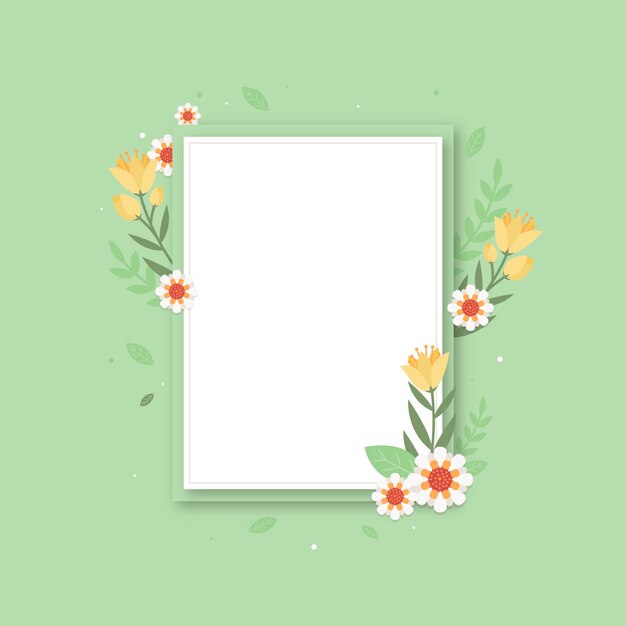 Quadro floral primavera design plano