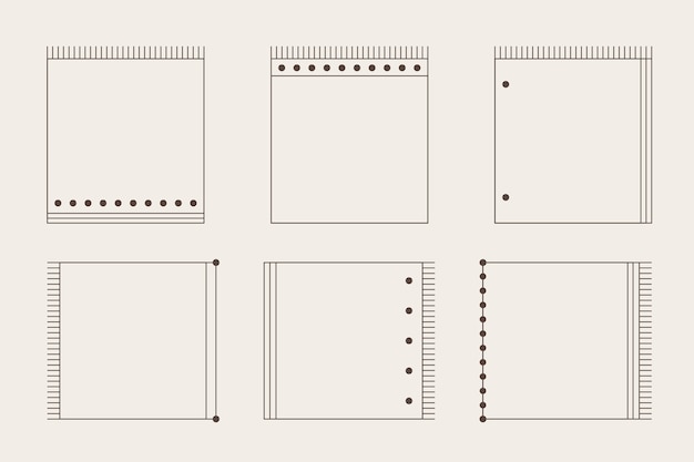 Quadro linear minimalista de design plano