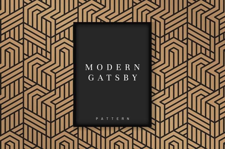 Vetor grátis quadro padronizado gatsby