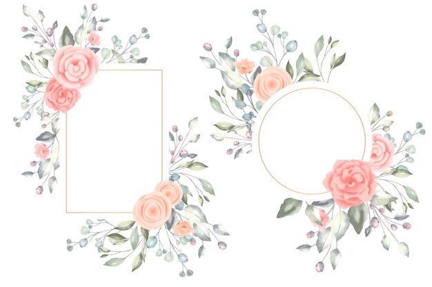 Quadros florais em aquarela linda