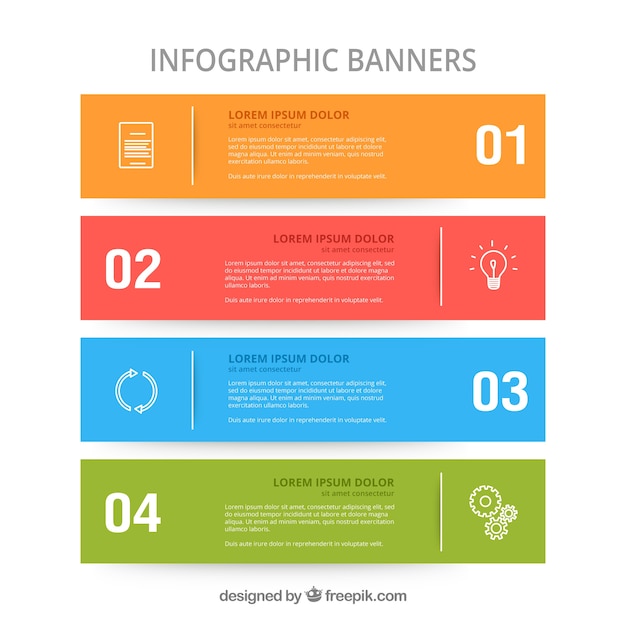 Quatro bandeiras infographics