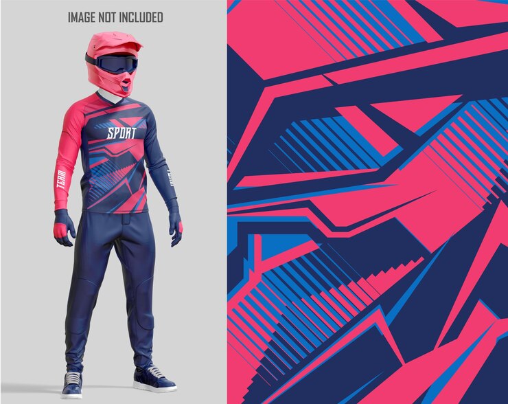 Vetor grátis raceready motocross desenha vestuário extreme offroad performance wear gráficos