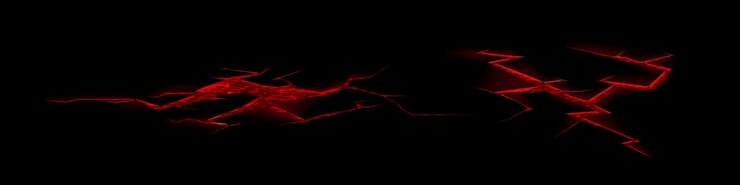 Vetor grátis racha no solo de rocha de lava com textura de vetor de magma vulcânico buraco do inferno para chão vermelho quebrado terremoto vulcânico isolado e destruição divisão realista destruir terreno 3d quebrar conjunto de design de superfície quente
