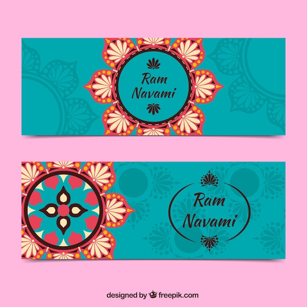 Ram navami banners ornamentais