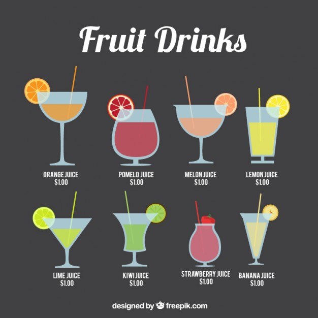 Vetor grátis recolha de suco de fruta