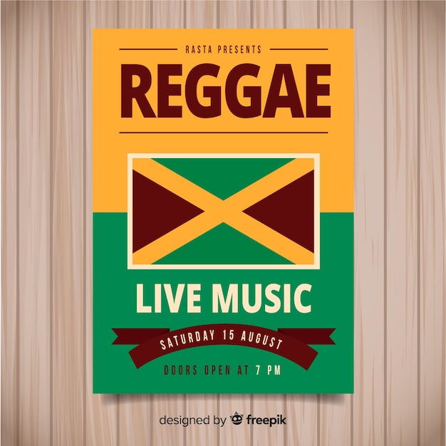 Reggae party flyer