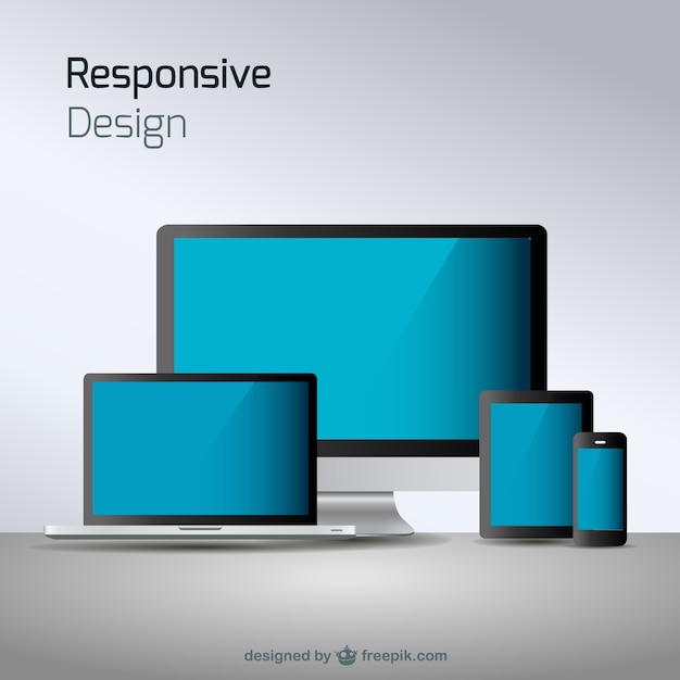 Vetor grátis responsivo tecnologia web design