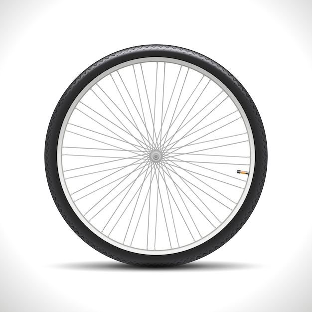 Vetor grátis roda de bicicleta isolada