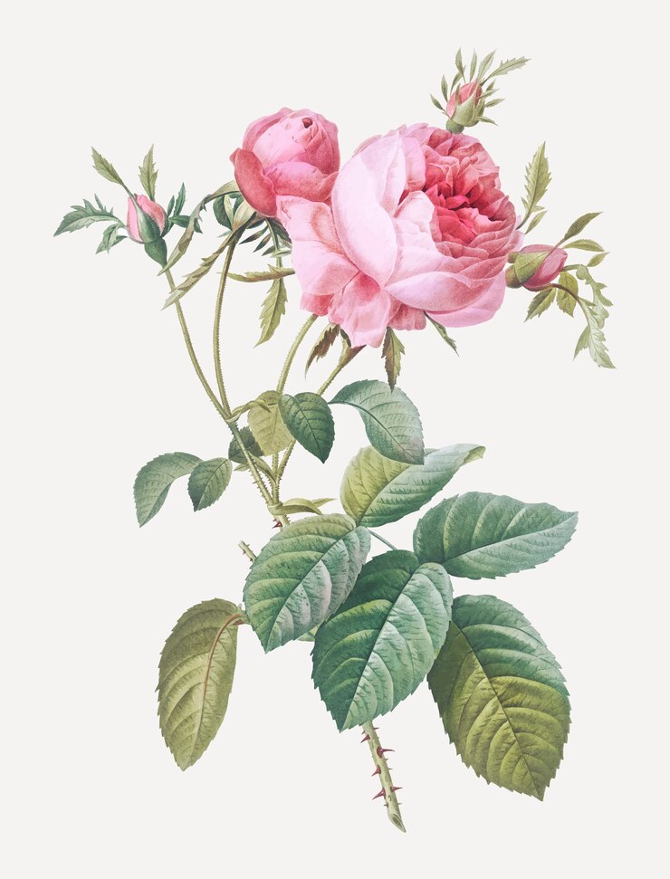 Vetor grátis rosa repolho rosa
