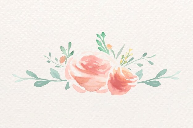 Rosas em aquarela