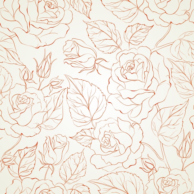 Rose seamless background