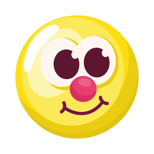 Vetor grátis rosto de emoticon de sorriso amarelo