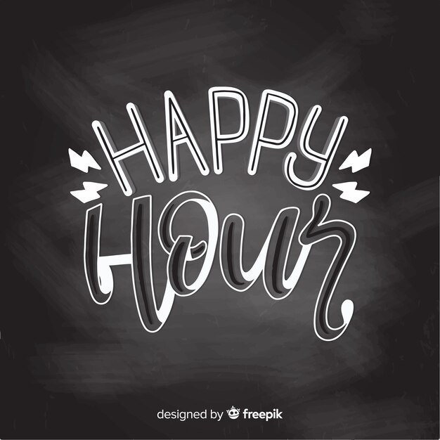 Rotulação de evento de happy hour