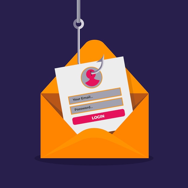 Roubar conta de phishing de identidade on-line