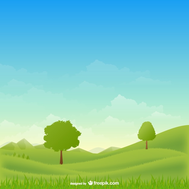 Vetor grátis rural paisagem vector