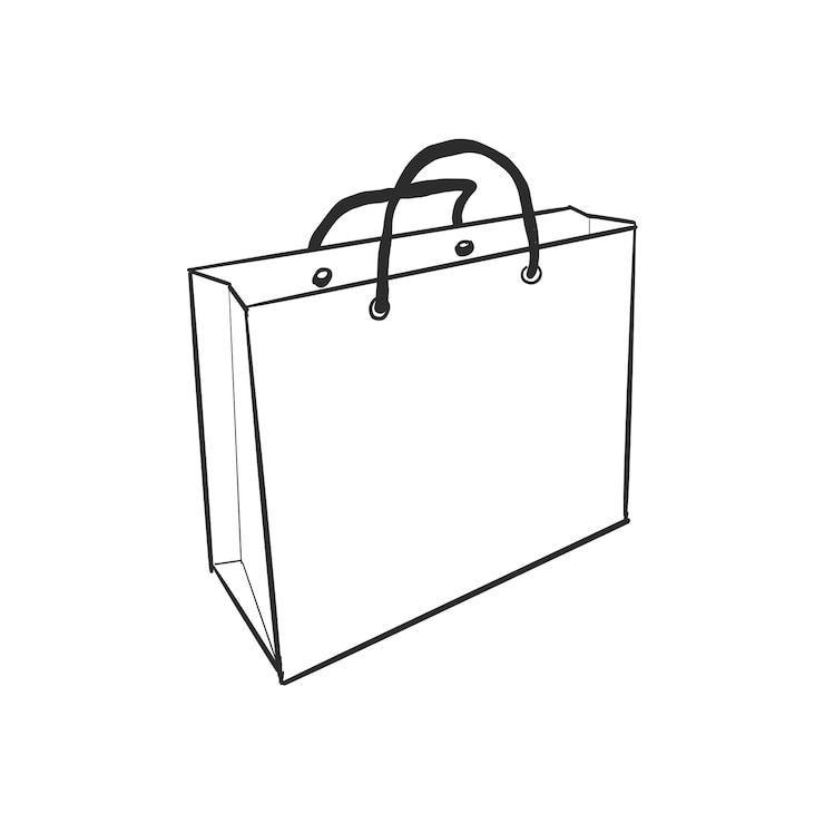 Vetor grátis saco de compras do doodle