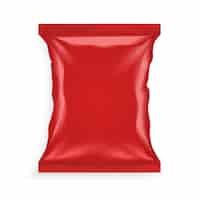 Vetor grátis saco de plástico vermelho
