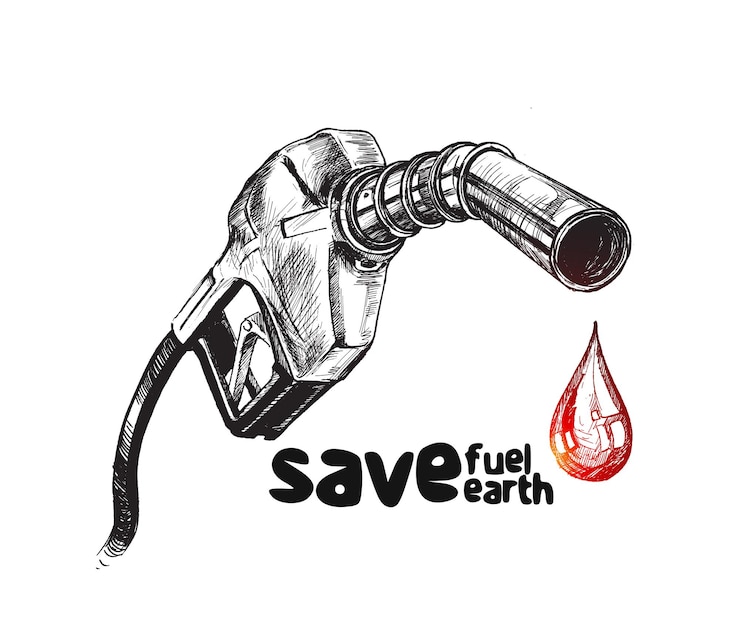 Salvar ícone de bomba de combustível Sinal de posto de gasolina Sinal de posto de gasolina Fundo de combustível