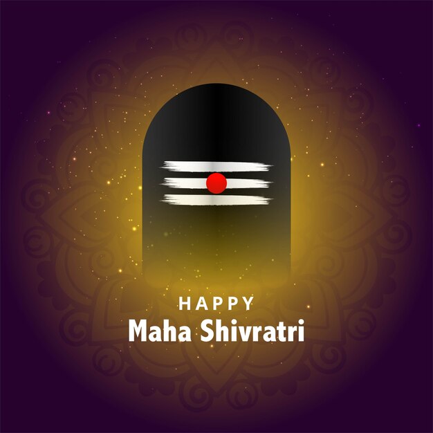 Saudação de festival para cartão maha shivratri