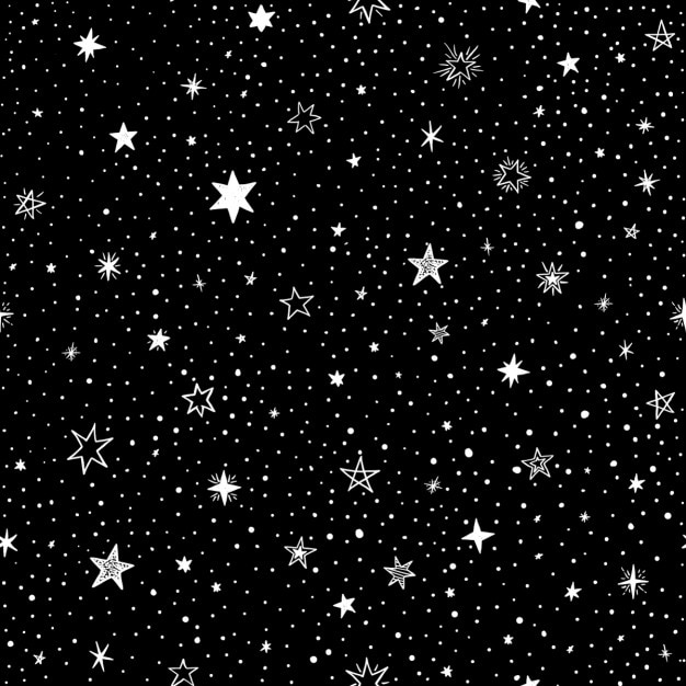 Vetor grátis seamless com estrelas handdrawn