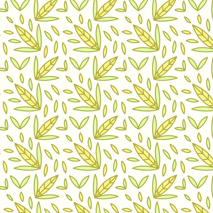 Vetor grátis seamless, fundo, com, desenhado mão, cute, insetos, flores, folhas