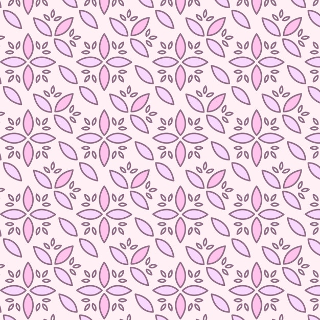 Vetor grátis seamless, fundo, com, desenhado mão, cute, insetos, flores, folhas