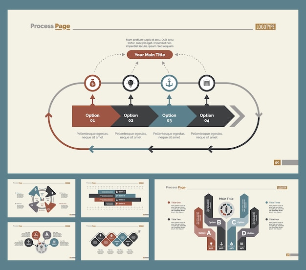 Seis diagramas de treinamento conjunto de modelos de slides