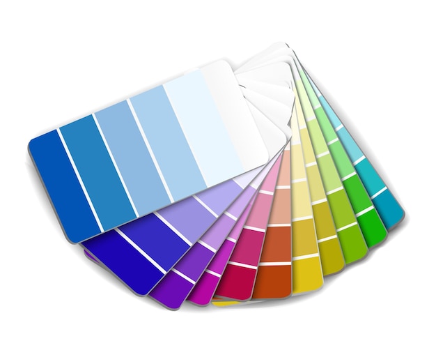 Seleção de paleta de cores de vetor para designers