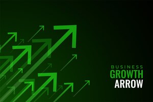 Setas verdes para cima do crescimento das vendas de negócios