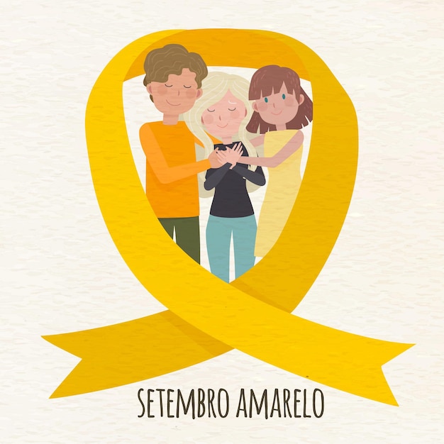 Setembro amarelo com pessoas