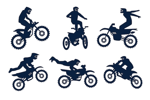 Piloto De Motocross Isolado Sobre O Backgrorund Branco. Estilo Dos Desenhos  Animados. Ilustração Conceitual Sobre O Esporte De Motocross. Royalty Free  SVG, Cliparts, Vetores, e Ilustrações Stock. Image 77835231