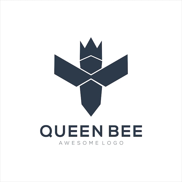 Vetor grátis silhueta do ícone da abelha rainha