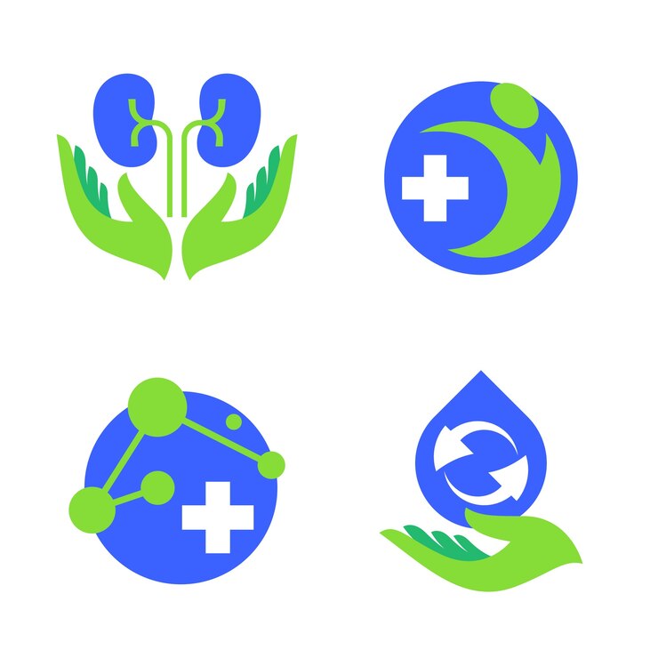 Vetor grátis símbolos médicos de design plano