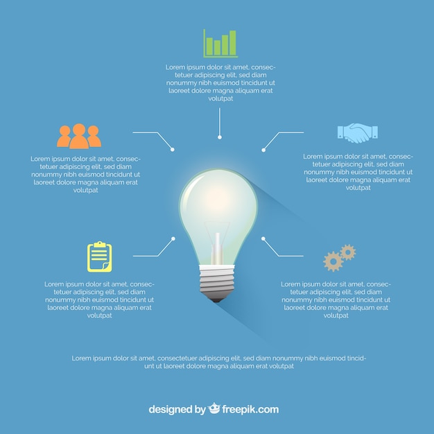 Simples negócios infográfico