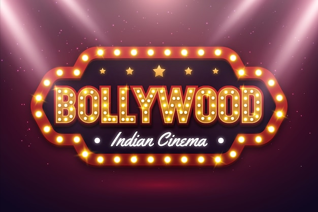 Sinal de cinema de bollywood realista