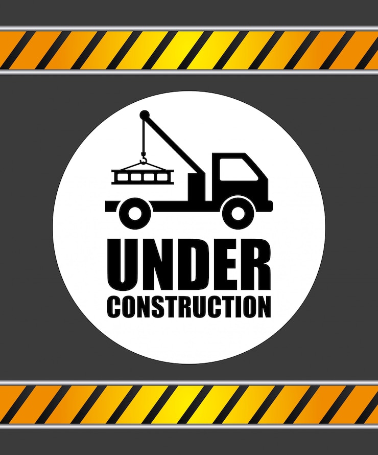 Vetor grátis sob projeto de construção