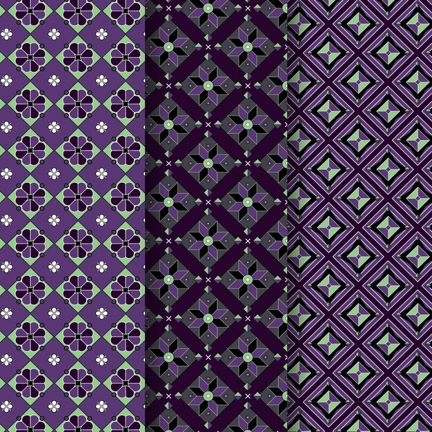 Songket sem costura padrão pastel violeta