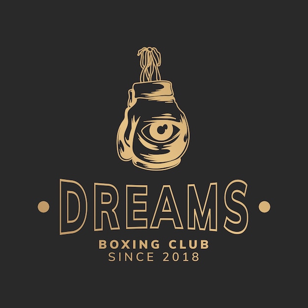 Sonhos de boxe ilustração do clube