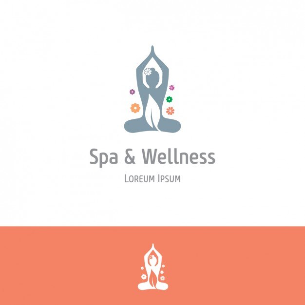spa de laranja e fundo de bem-estar