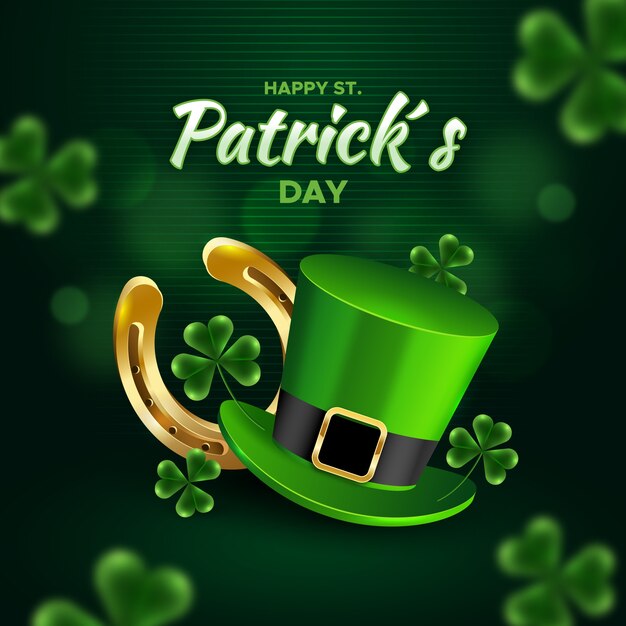 St realista. conceito do dia de patrick