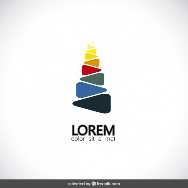 Vetor grátis sumário colorido forma logotipo