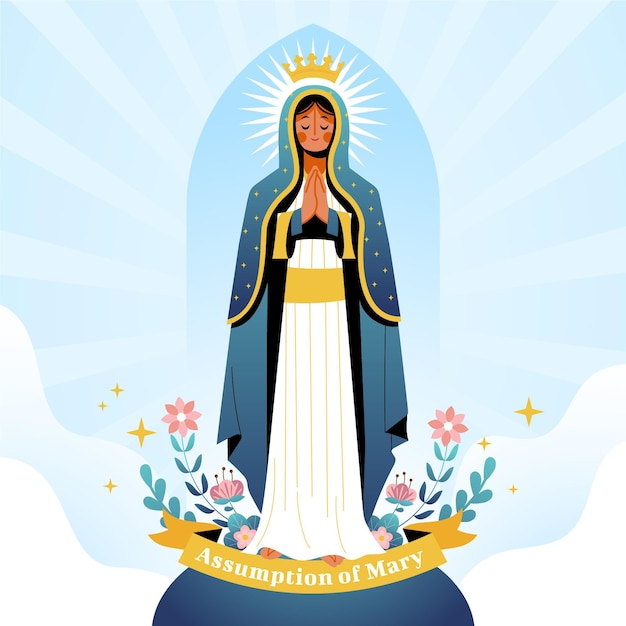 Vetor grátis suposição simples da ilustração de maria